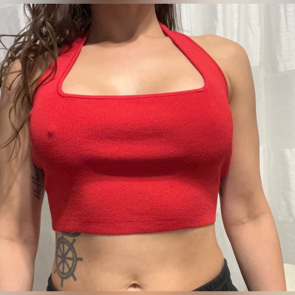 The Drop Red halter NWT - Picture 2 of 3